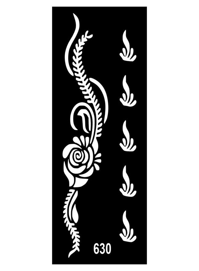 ORDERSHOCK Practice Mehndi Sticker with Traditional Style Patterns for Kids - Image 1